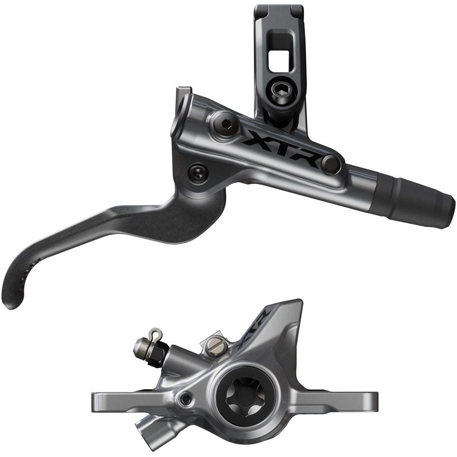 Shimano XTR M9200 XC Disc Brake Lever - Right/Rear Post Mount 2-Piston Caliper SM-BH90-SS Hose Metal Pads Gray