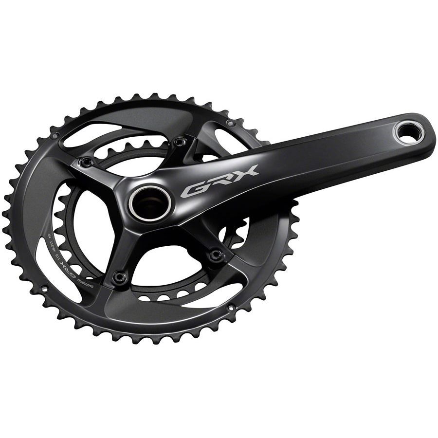 Shimano GRX FC-RX810-2 Crankset - 175mm 11-Speed 48/31t 110/80 BCD Hollowtech II Spindle Interface BLK