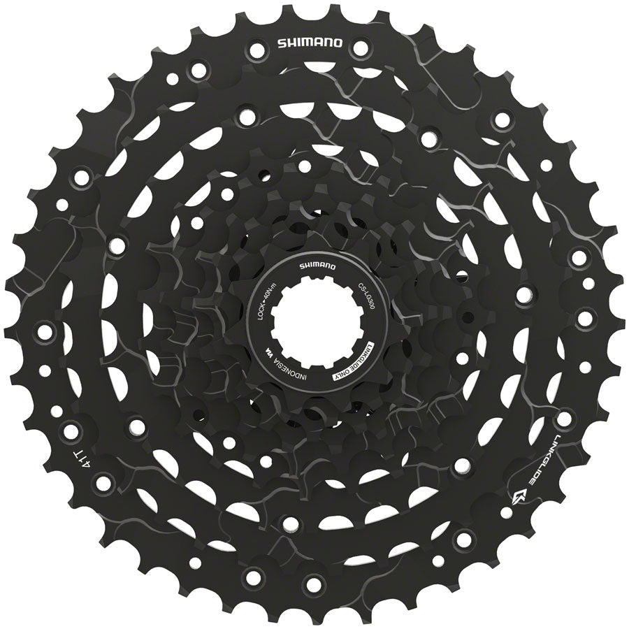 Shimano CUES CS-LG300-9 Cassette - 9-Speed 11-41t LINKGLIDE Black