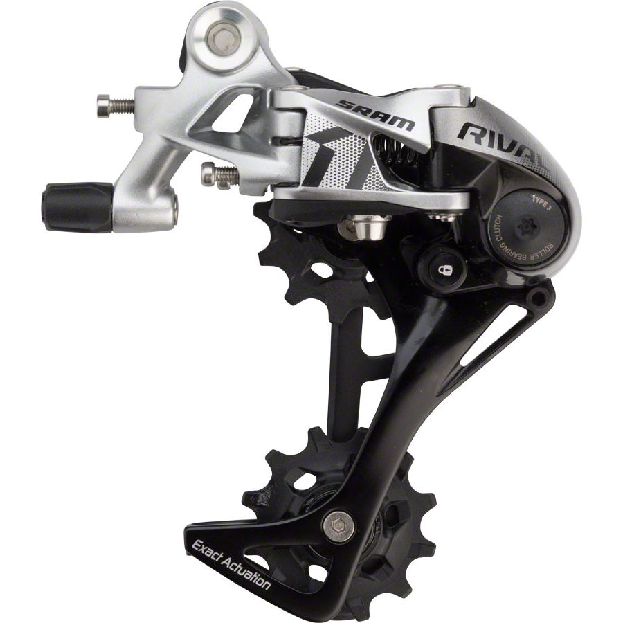 SRAM Rival 1 Rear Derailleur - 11 Speed Long Cage Black/Silver