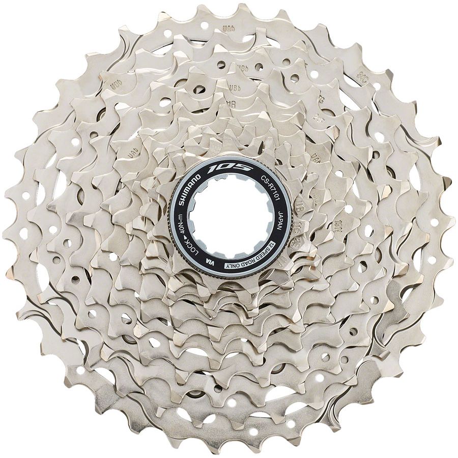 Shimano 105 CS-R7101-12 Cassette - 12-Speed 11-34t HG L2 Silver