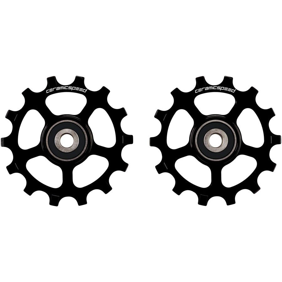 CeramicSpeed Pulley Wheels Shimano XT/XTR 12-Speed - 14 Tooth Alloy BLK