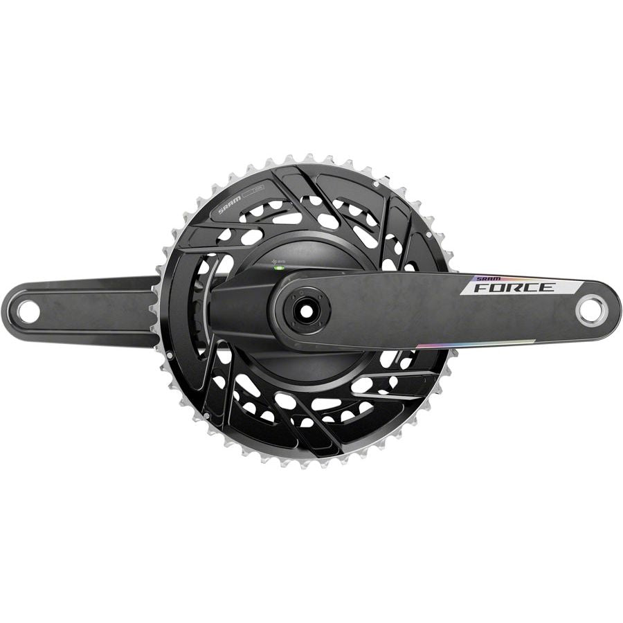 SRAM Force AXS Power Meter Crankset - 175mm 12-Speed 46/33t Thread Mount 8-Bolt PM Spider DUB Spindle Carbon E1