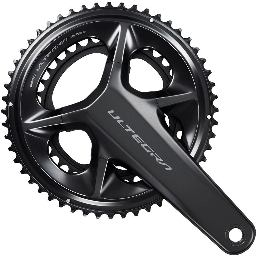 Shimano Ultegra FC-R8100 Crankset - 160mm 12-Speed 52/36t Hollowtech II Spindle Interface BLK