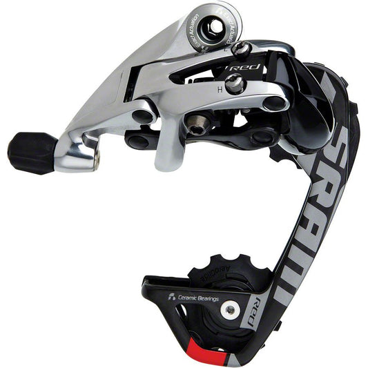 SRAM Red WiFli Rear Derailleur - 10 Speed Medium Cage Black/Silver