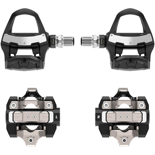 Garmin Rally RK/XC210 Power Meter Pedals Bundle - Clipless Composite/Alloy 9/16" BLK Pair Dual-Sensing LOOK KEO/Shimano SPD