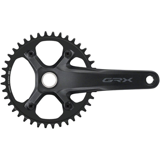 Shimano GRX FC-RX610-1 Crankset - 165mm 12-Speed 40t 110 BCD Hollowtech II Spindle Interface BLK