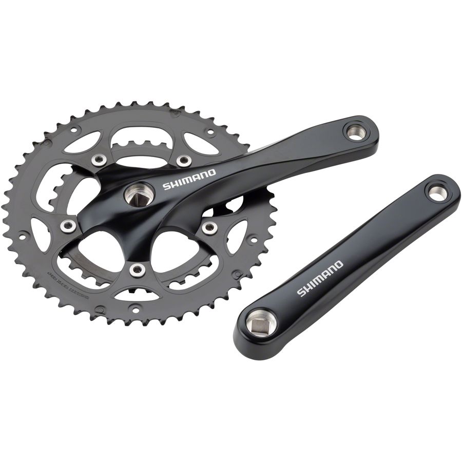 Shimano Claris FC-RS200 Crankset - 170mm 8-Speed 50/34t 110 BCD Square Taper JIS Spindle Interface BLK