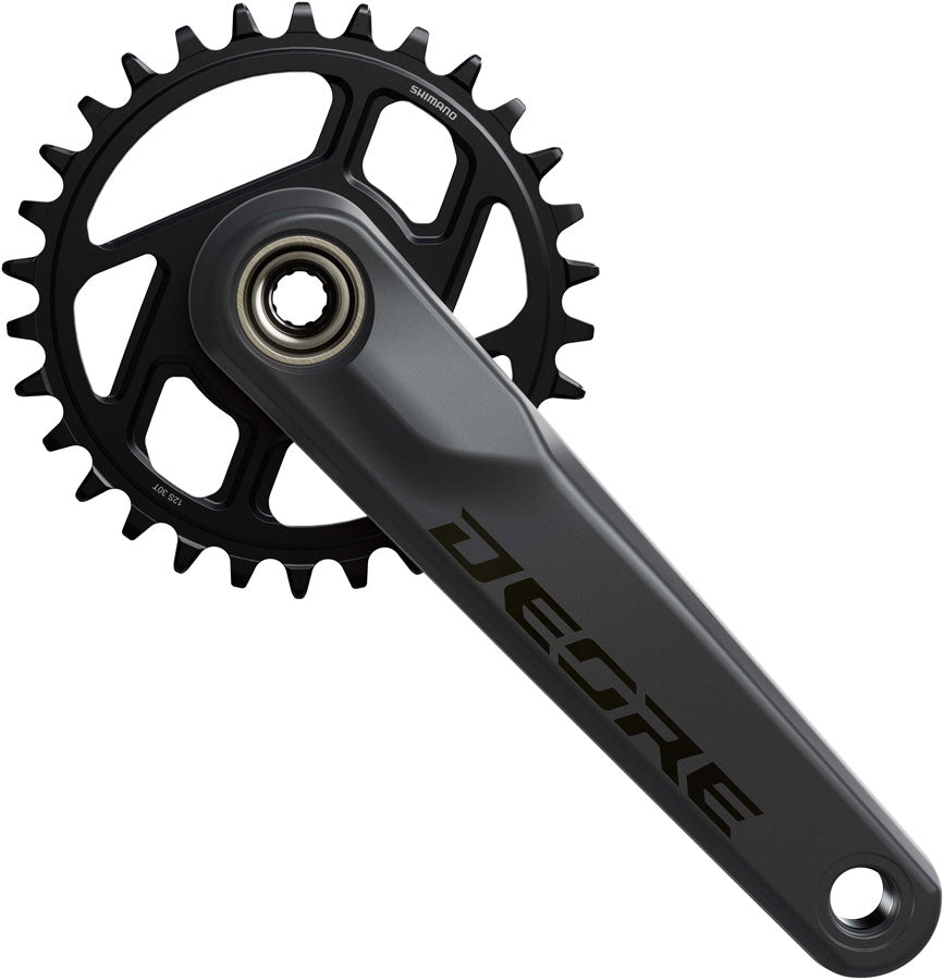 Shimano Deore FC-M6200 Crankset - 170mm 12-Speed 30t 55mm Chainline Dark Gray/BLK