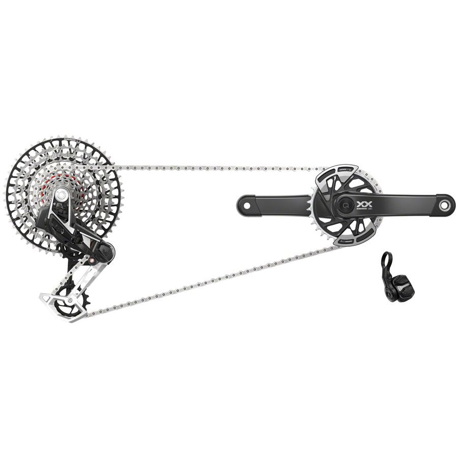 SRAM XX T-Type Eagle Transmission Power Meter Group - 175mm 32t Chainring AXS POD Controller 10-52t Cassette Rear Derailleur Chain
