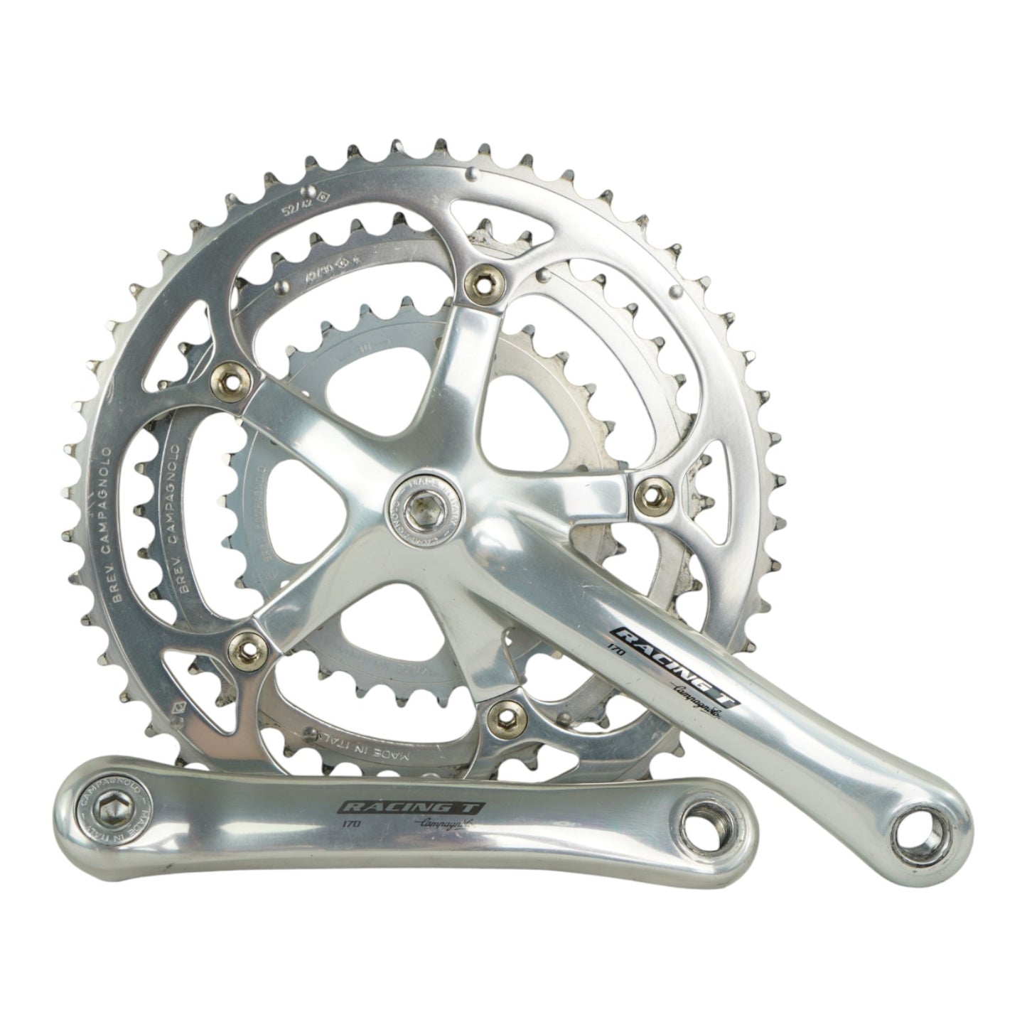 Campagnolo Racing T 170mm 3x Crankset w/ 52/42/30t Chainrings
