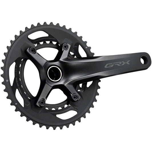 Shimano GRX FC-RX600-11 Crankset - 175mm 11-Speed 46/30t 110/80 BCD Hollowtech II Spindle Interface BLK