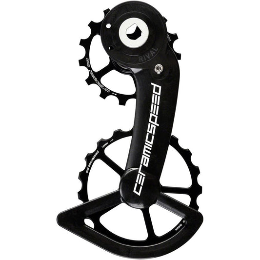 CeramicSpeed OSPW Pulley Wheel System SRAM Rival AXS - Coated Races Alloy Pulley Carbon Cage BLK
