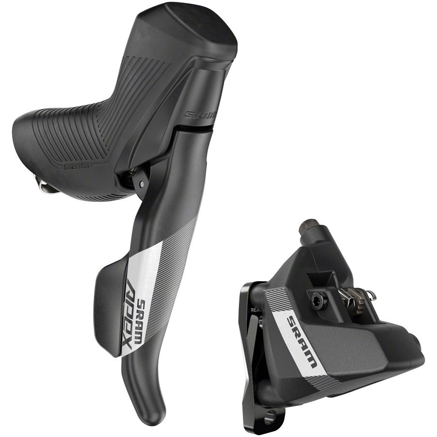 SRAM Apex Shift/Brake Lever Hydraulic Disc Brake Caliper - Right/Rear 12-Speed DoubleTap Flat Mount 20mm Offset BLK D1