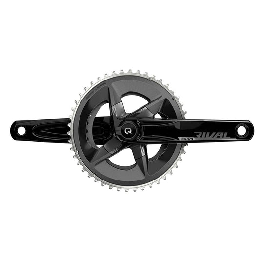 SRAM Rival D1 Quarq 2x Power Meter Crankset Speed: 12 Spindle: 28.99mm BCD: 107 46/33 DUB 175mm Black Road Disc