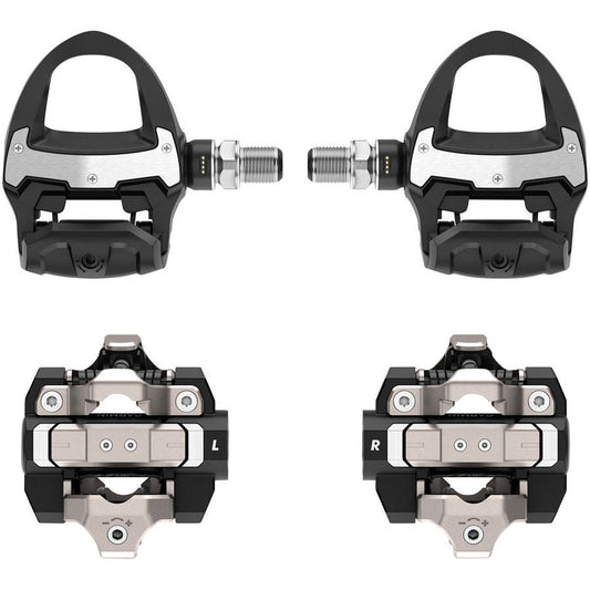 Garmin Rally RS/XC210 Power Meter Pedals Bundle - Clipless Composite/Alloy 9/16" BLK Pair Dual-Sensing Shimano SPD-SL/SPD