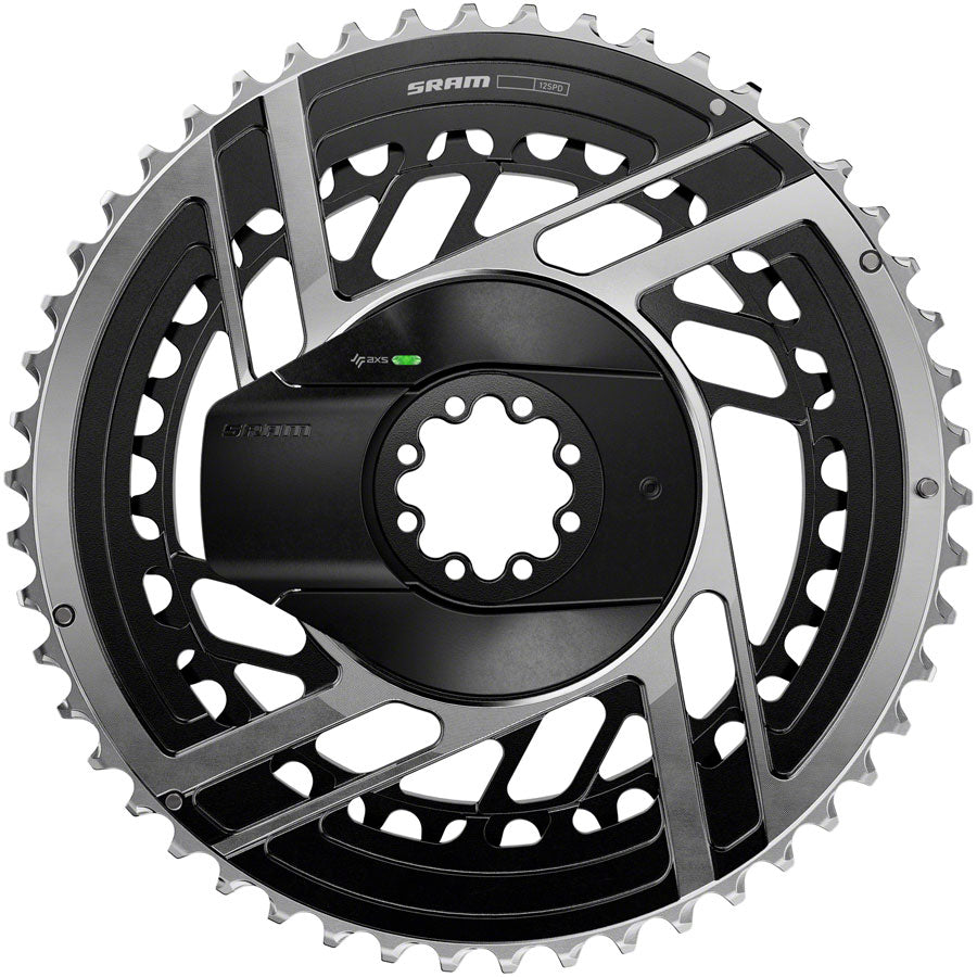 SRAM RED AXS 2x Power Meter Chainring Kit - 54/41t 2x12-Speed 8-Bolt Direct Mount BLK/Silver E1