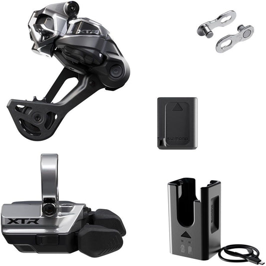 Shimano XTR M9250 Di2 Wireless Upgrade Kit - Includes M9250-SGS Rear Derailleur M9250-R Shifter Battery Charger Quick Link