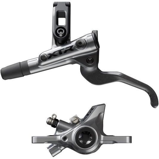 Shimano XTR M9200 XC Disc Brake Lever - Left/Front  Post Mount 2-Piston Caliper SM-BH90-SS Hose Metal Pads Gray