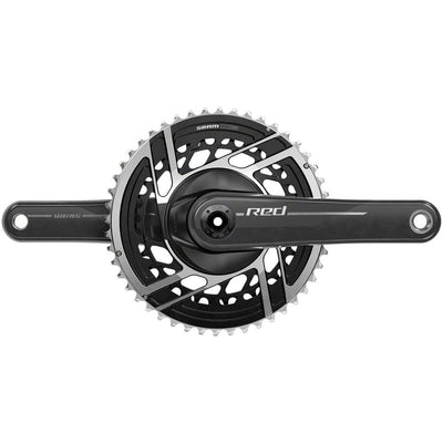 SRAM RED Crankset - 165mm 2x 12-Speed 46/33t 8-Bolt Direct Mount DUB Spindle Interface Natural Carbon E1