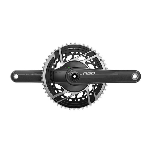 SRAM Red AXS 2x Power Meter E1 Power Meter Crankset Speed: 12 Spindle: 28.99mm BCD: Direct Mount SRAM 8 Bolt 46/33 DUB 175mm Black Road