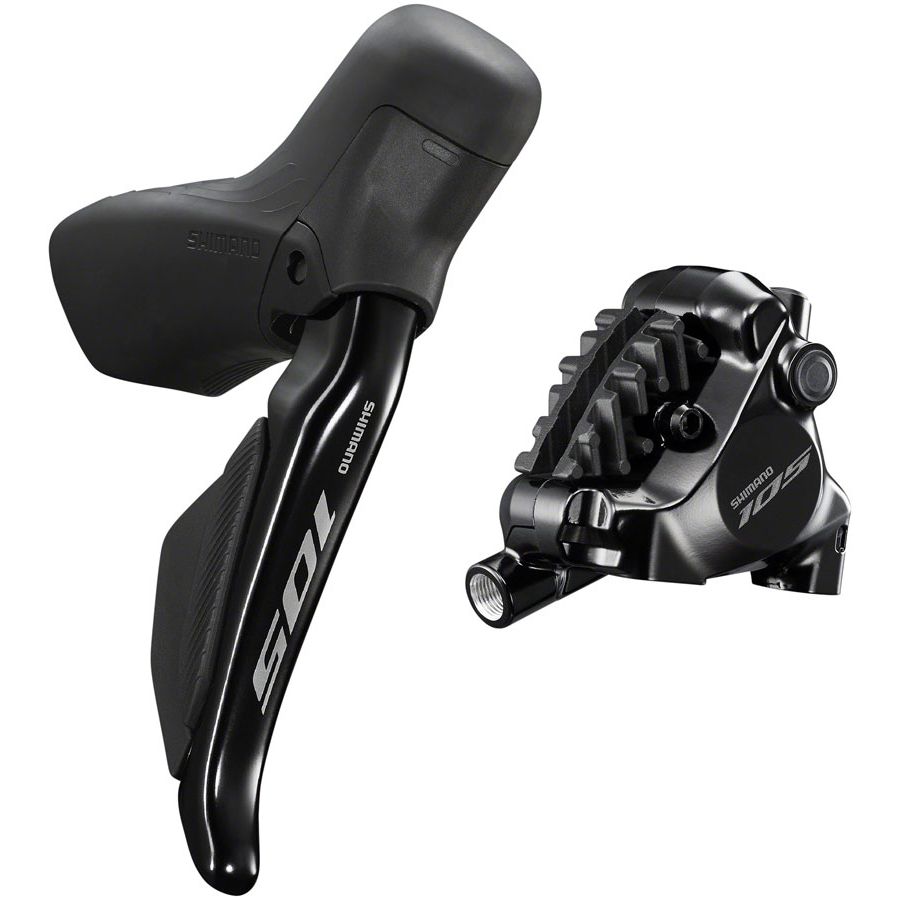 Shimano 105 ST-R7170-RE Di2 Shift/Brake Lever BR-R7170 Hydraulic Disc Brake Caliper - Rear 12-Speed Flat Mount BLK