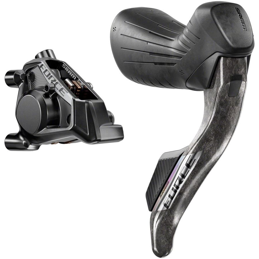 SRAM Force eTap AXS HRD Shift/Brake Lever Hydraulic Disc Caliper - Right/Rear Flat Mount 20mm Offset 1800mm Hose BLK E1