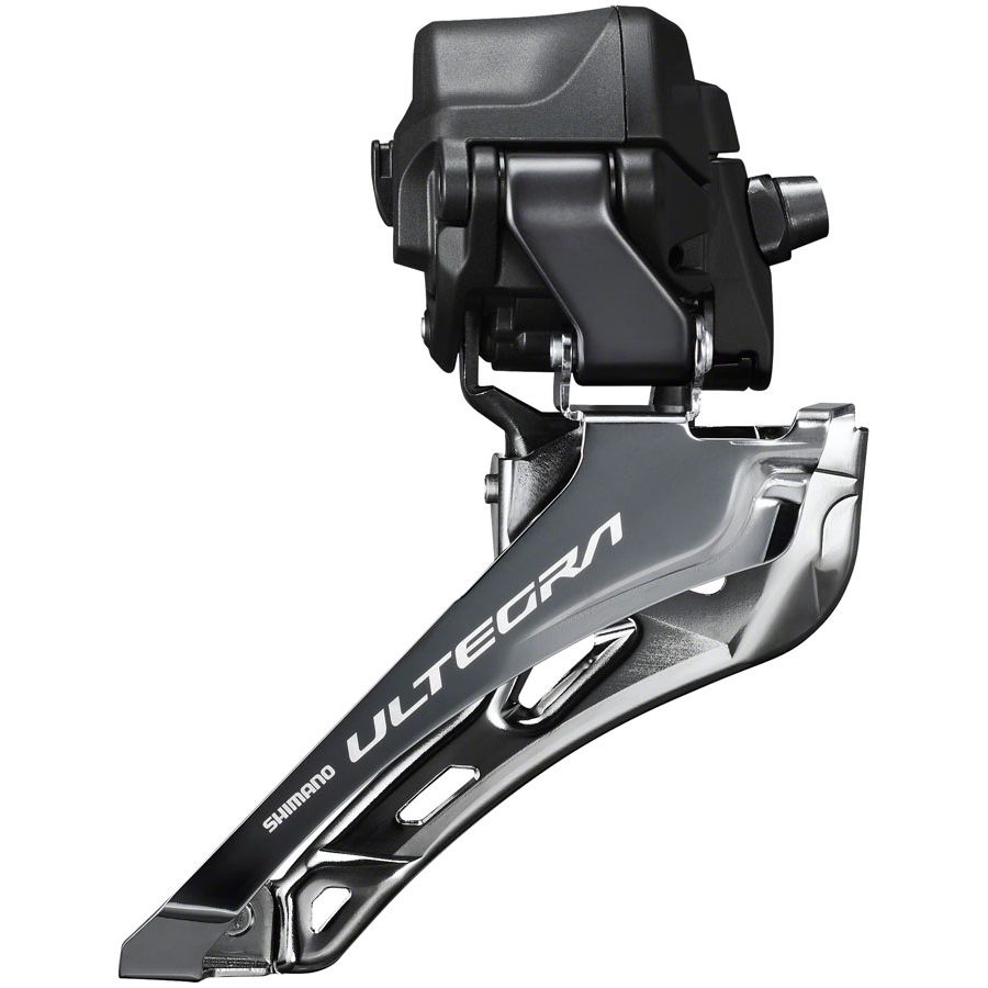 Shimano Ultegra FD-R8150 Di2 Front Derailleur - 2x12-Speed Braze-on Down Swing For 50-54t Max BLK/Silver
