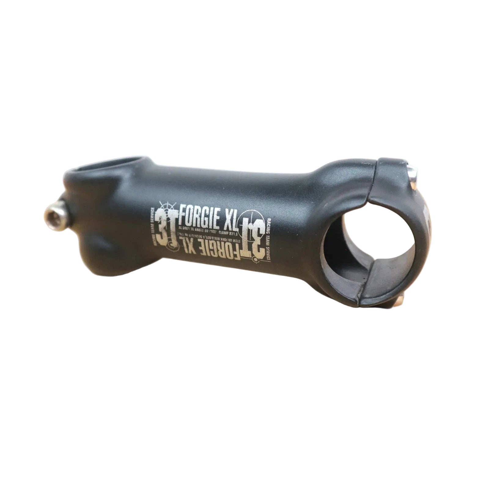 3T Forgie XL Stem 110mm Length 31.8mm Clamp 1 1/8 Steerer Black Road Bike