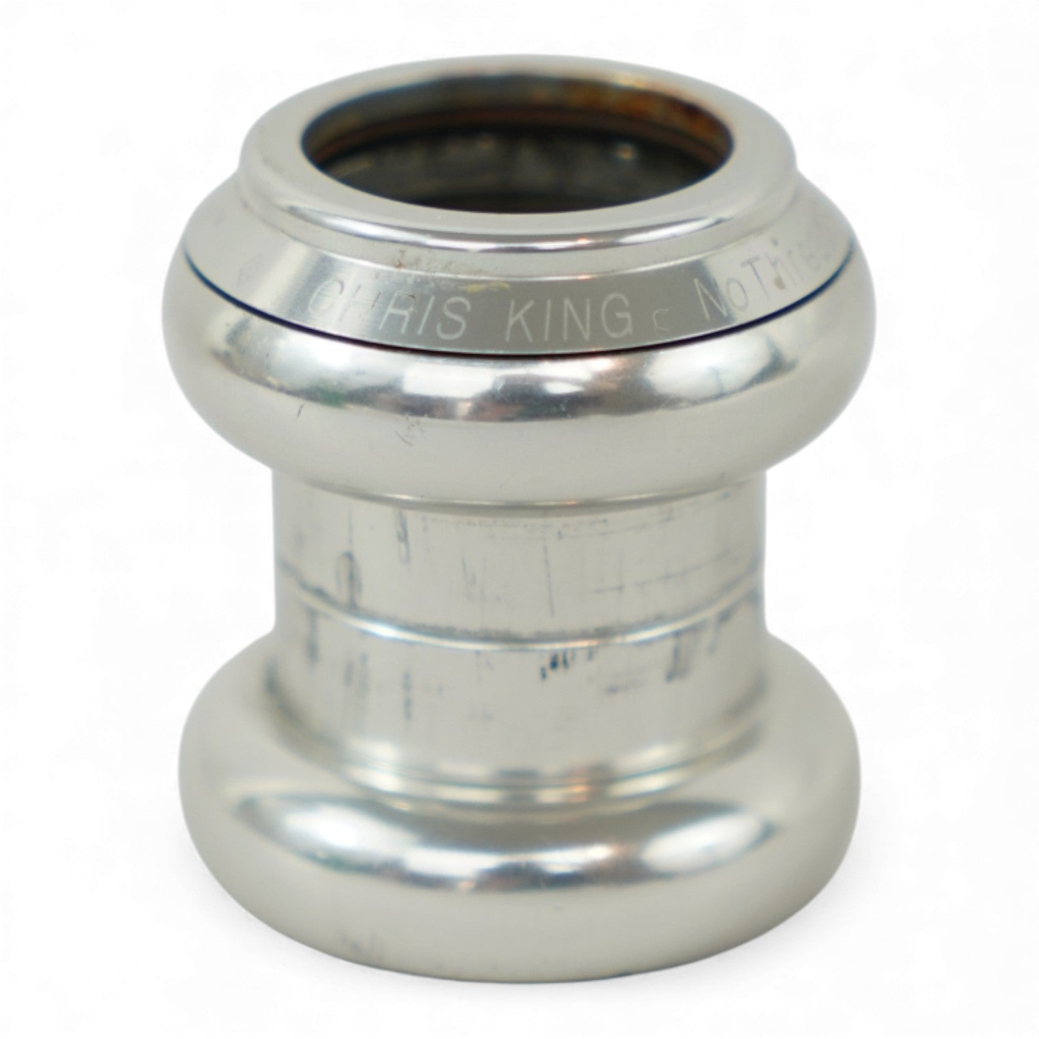 Chris King Nothreadset 1” Threadless Headset Silver Vintage Road Bike Part