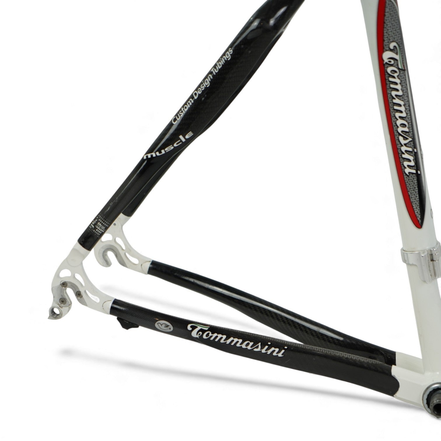 Tommasini Carbo Light 57cm Carbon/Aluminum Frameset Rim Brake with Threaded BB