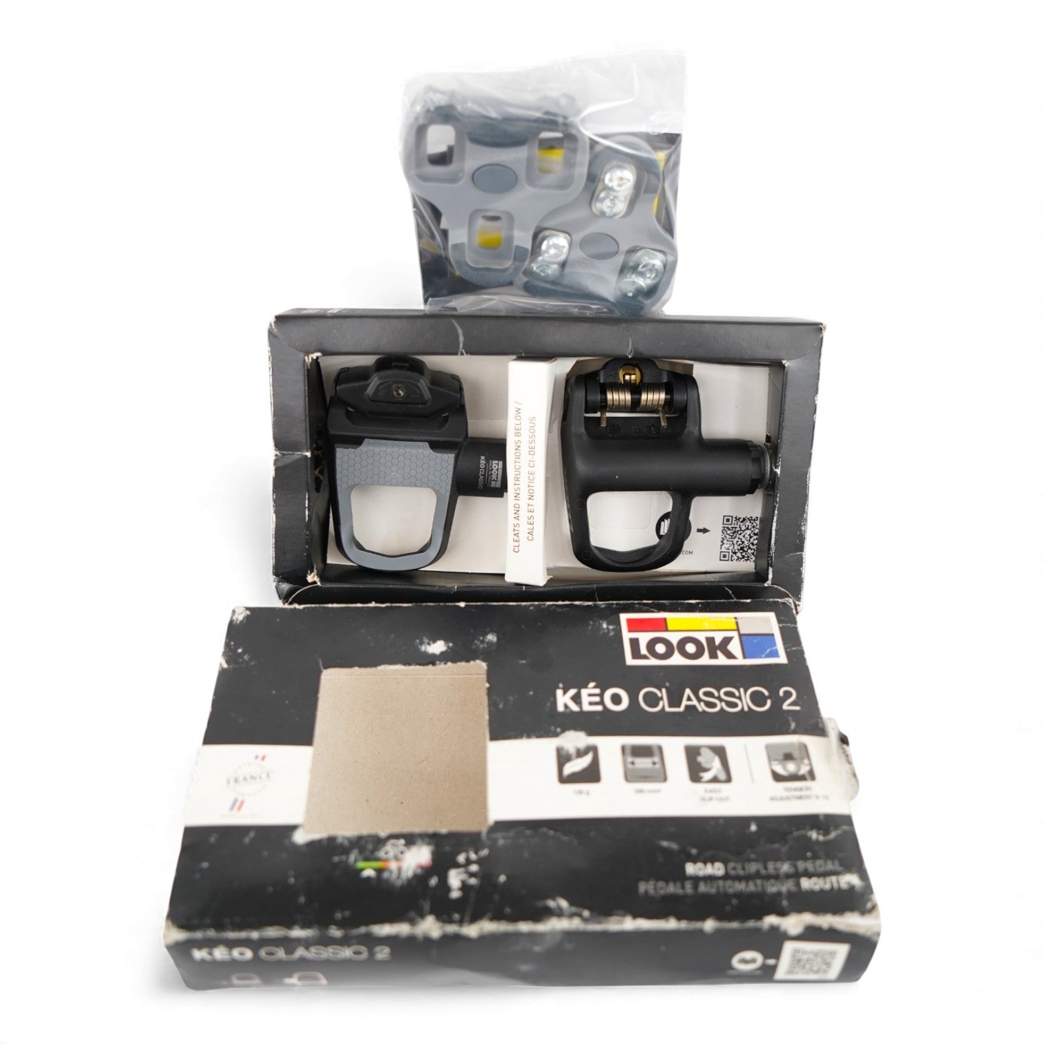 Look Keo Classic 2 Clipless Pedals Black 139g Road Bike Part with Hardware