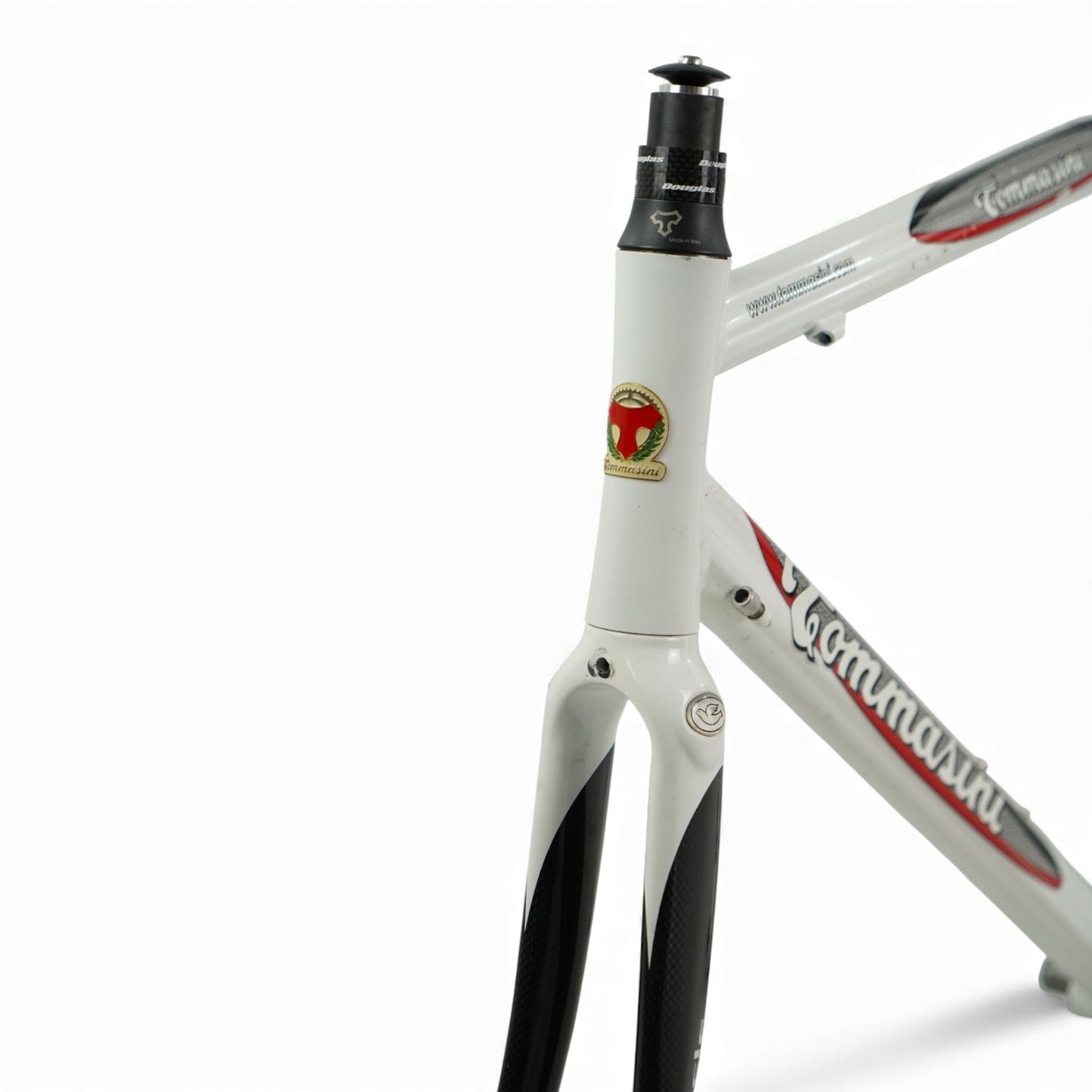 Tommasini Carbo Light 57cm Carbon/Aluminum Frameset Rim Brake with Threaded BB