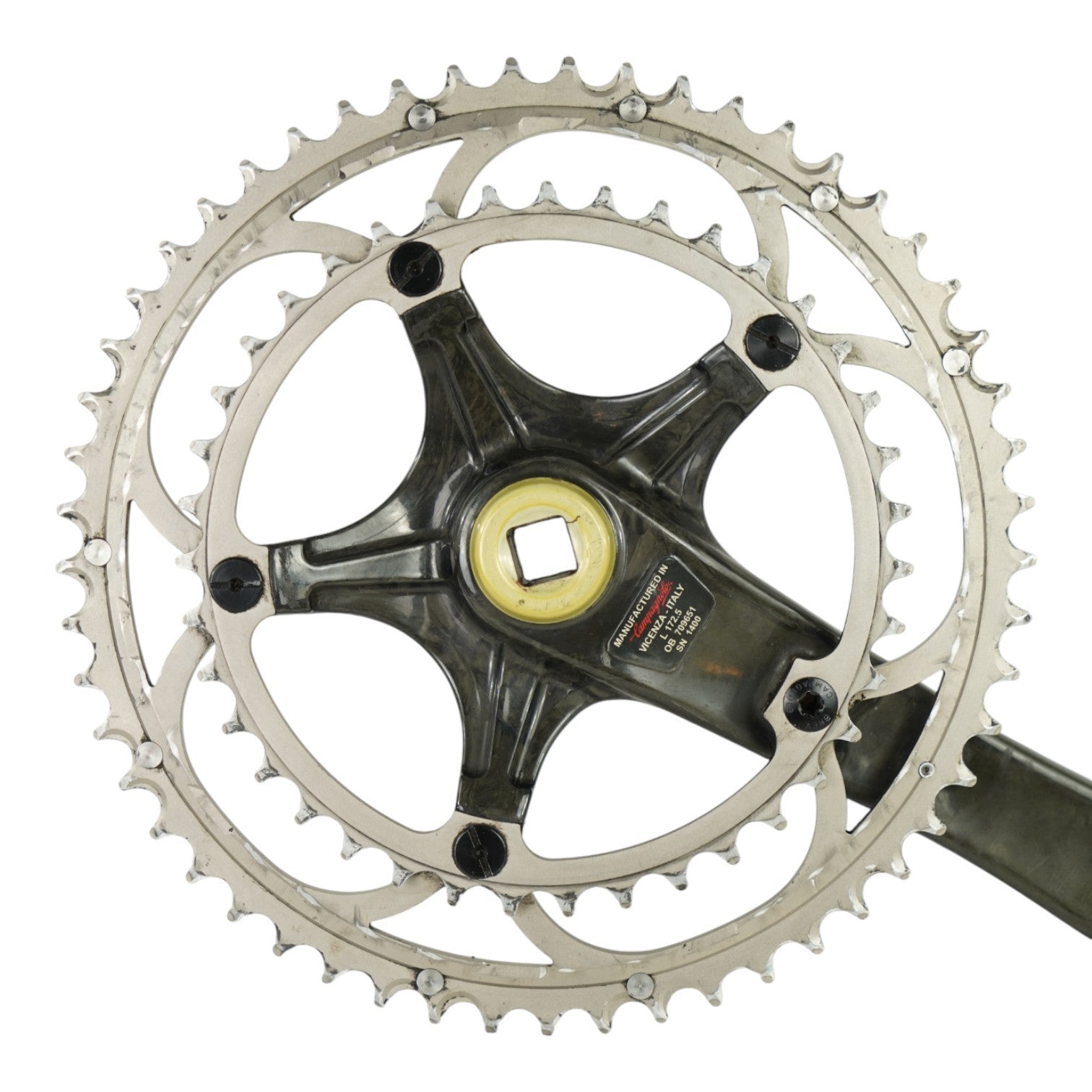 Campagnolo Record Carbon Crankset 53/39T 2x10-Speed 172.5mm Crank Arms Road Bike