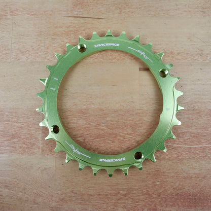 RaceFace Narrow Wide 104mm BCD 30T Chainring Aluminum Green