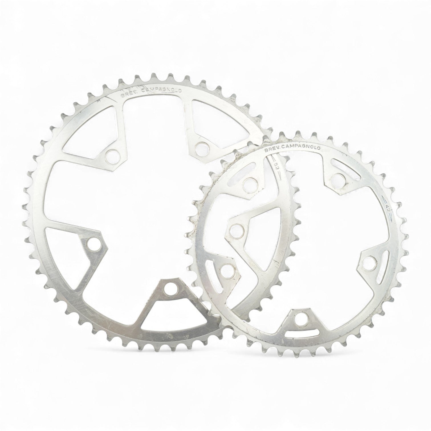 Campagnolo 52 42T Aluminum 5 Bolt Chainrings – Traveling Ground