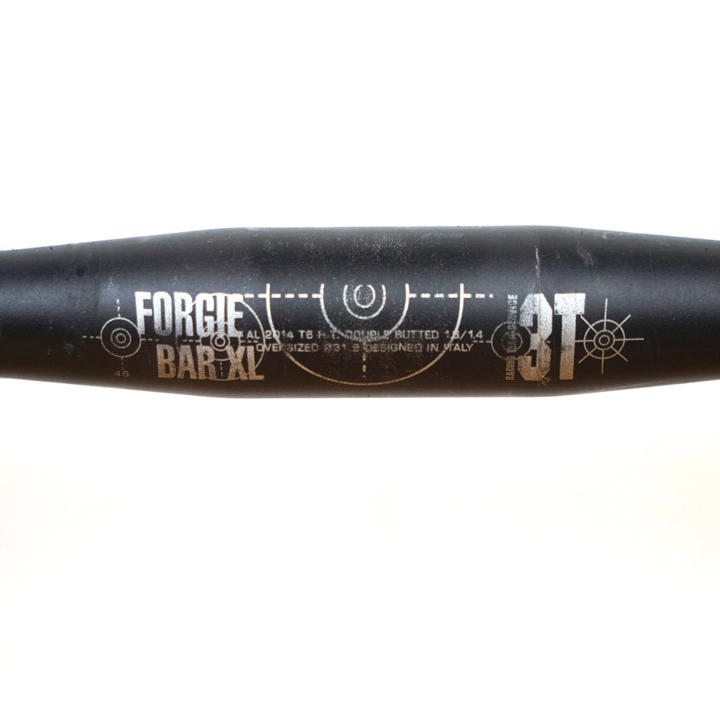 3T XL Forgie Handlebar Black 31.8mm Clamp Road Bike Part