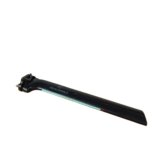 Basso Carbon Seatpost Black with Light Blue Accents Lightweight & Durable