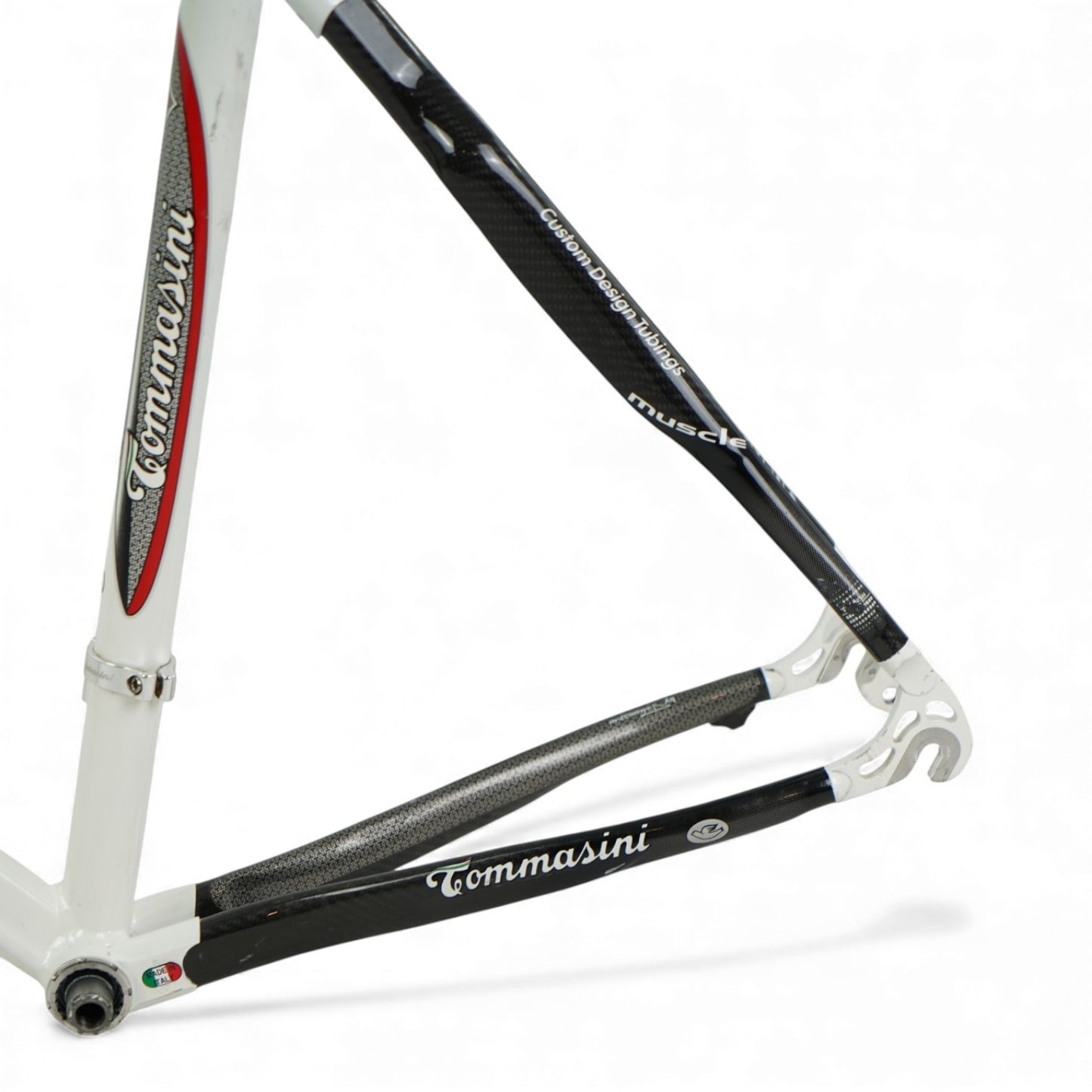 Tommasini Carbo Light 57cm Carbon/Aluminum Frameset Rim Brake with Threaded BB
