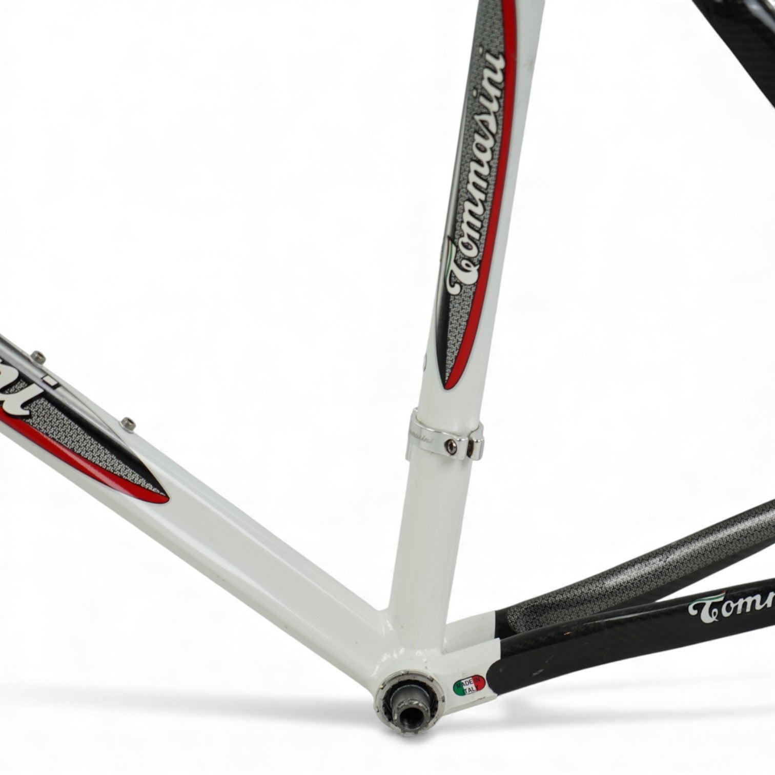 Tommasini Carbo Light 57cm Carbon/Aluminum Frameset Rim Brake with Threaded BB