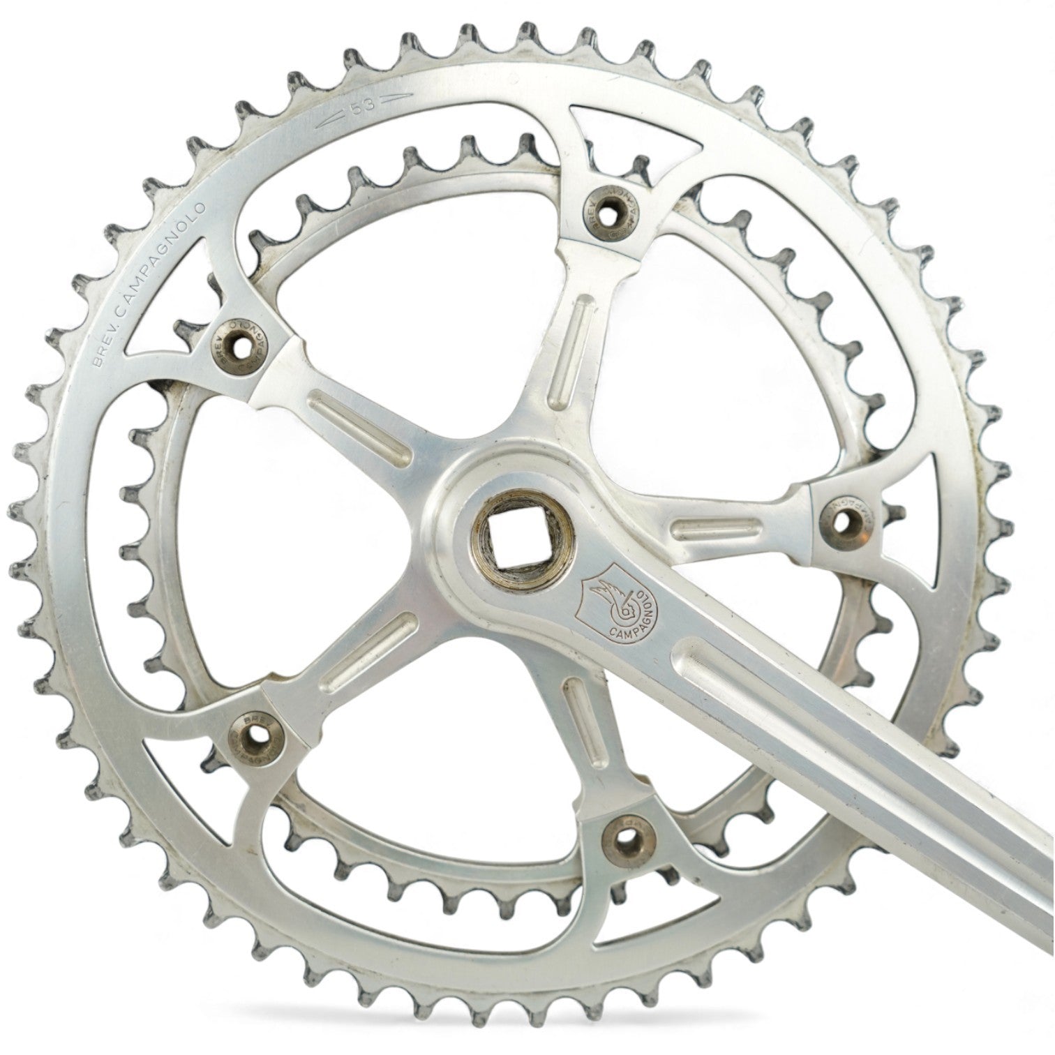 Campagnolo Strada Crankset 170mm Crank Arms 53/42T Vintage Road Bike Part