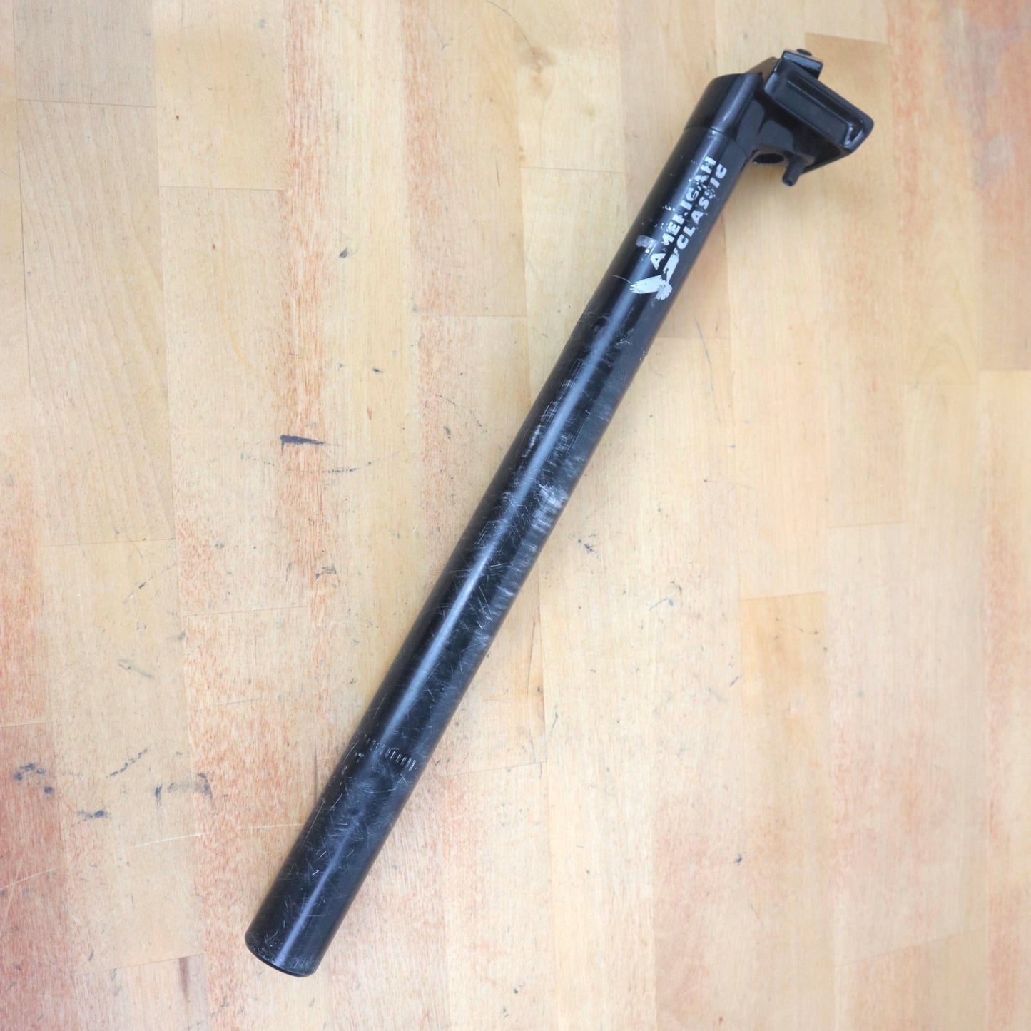 American Classic Vintage Seatpost 27.2mm 350mm Length Black Road Bike