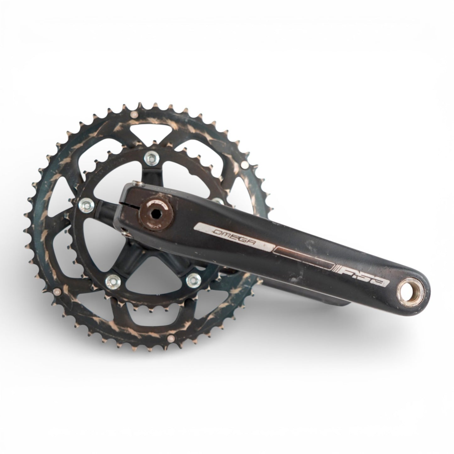 FSA Omega Crankset 175mm Crank Arms 50/34T Chainrings Road Bike Part