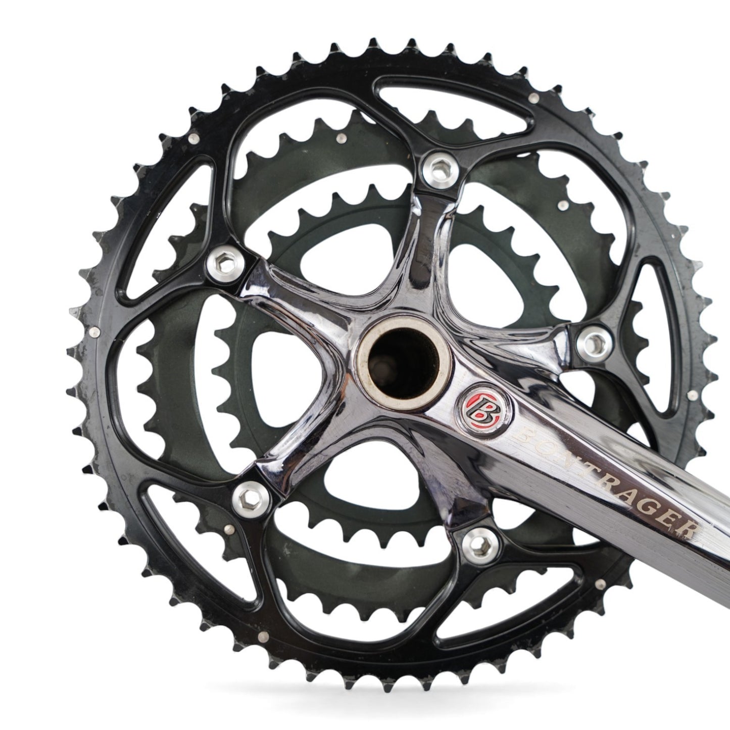 Bontrager Giga X Pipe Triple Crankset 52/42/30T 175mm Crank Arms 7050 Aluminum