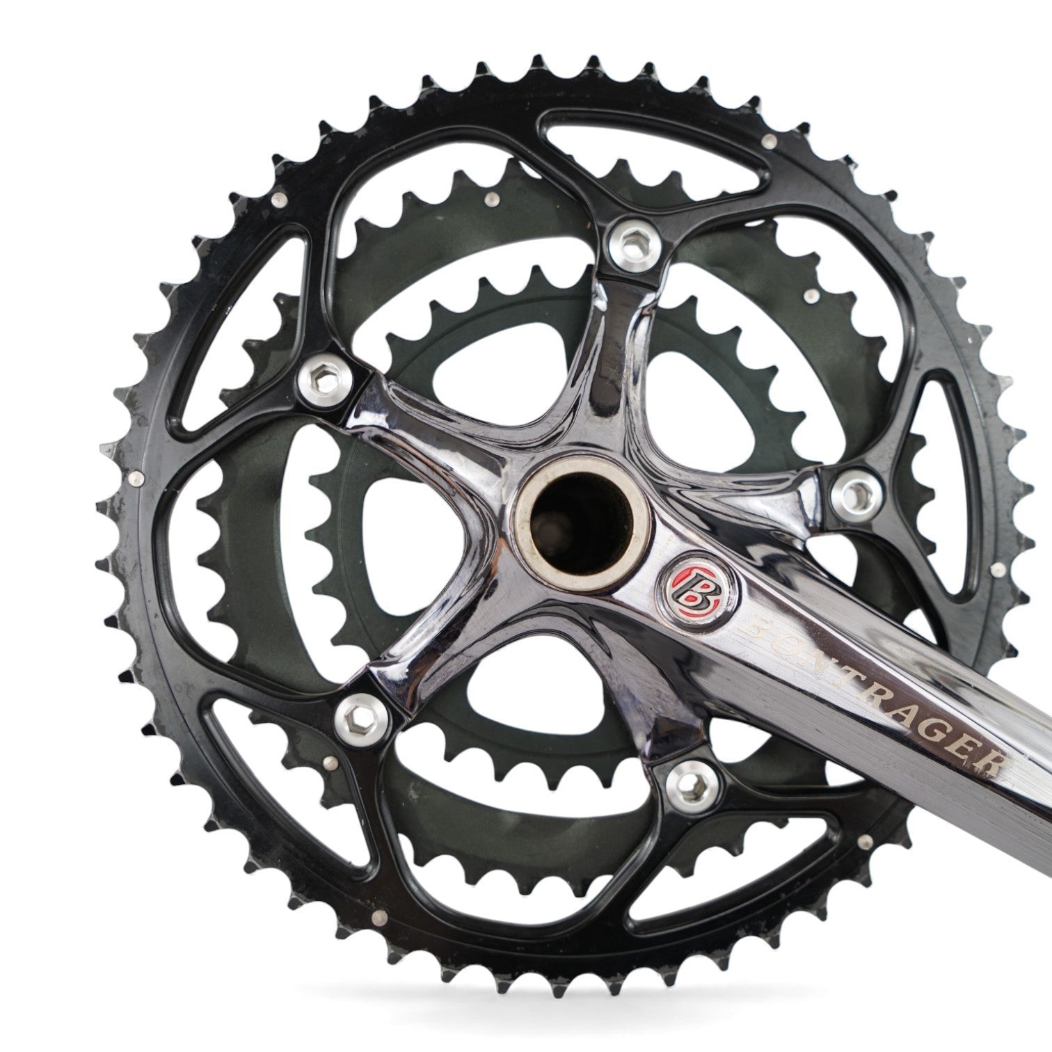 Bontrager Giga X Pipe Triple Crankset 52/42/30T 175mm Crank Arms 7050 Aluminum