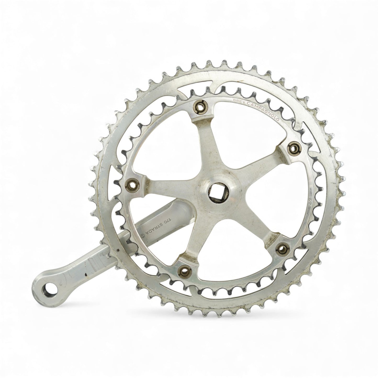 Campagnolo Strada Crankset 170mm Crank Arms 53/42T Vintage Road Bike Part