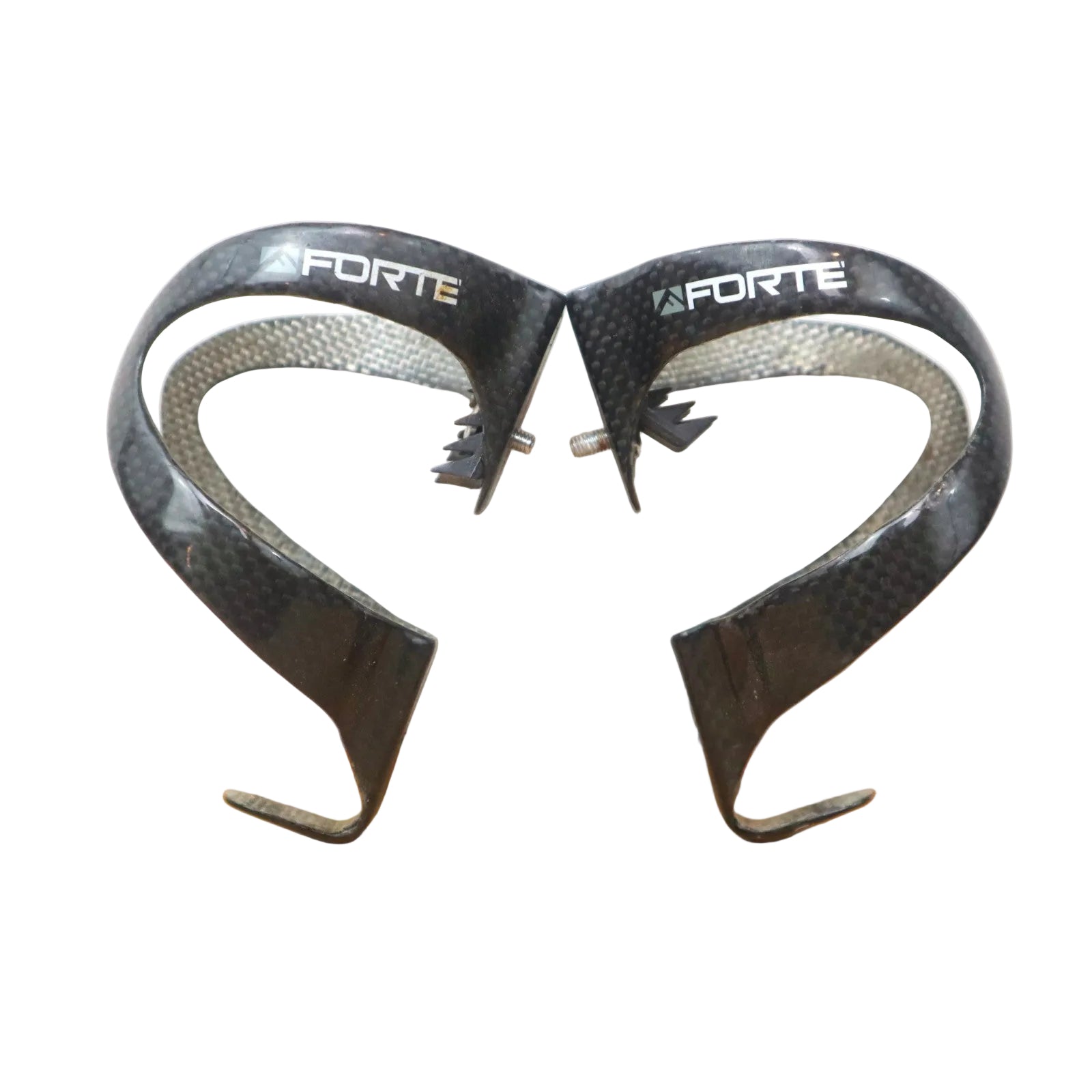 Forte Carbon Water Bottle Cage Black Road Bike Part (Set of 2)