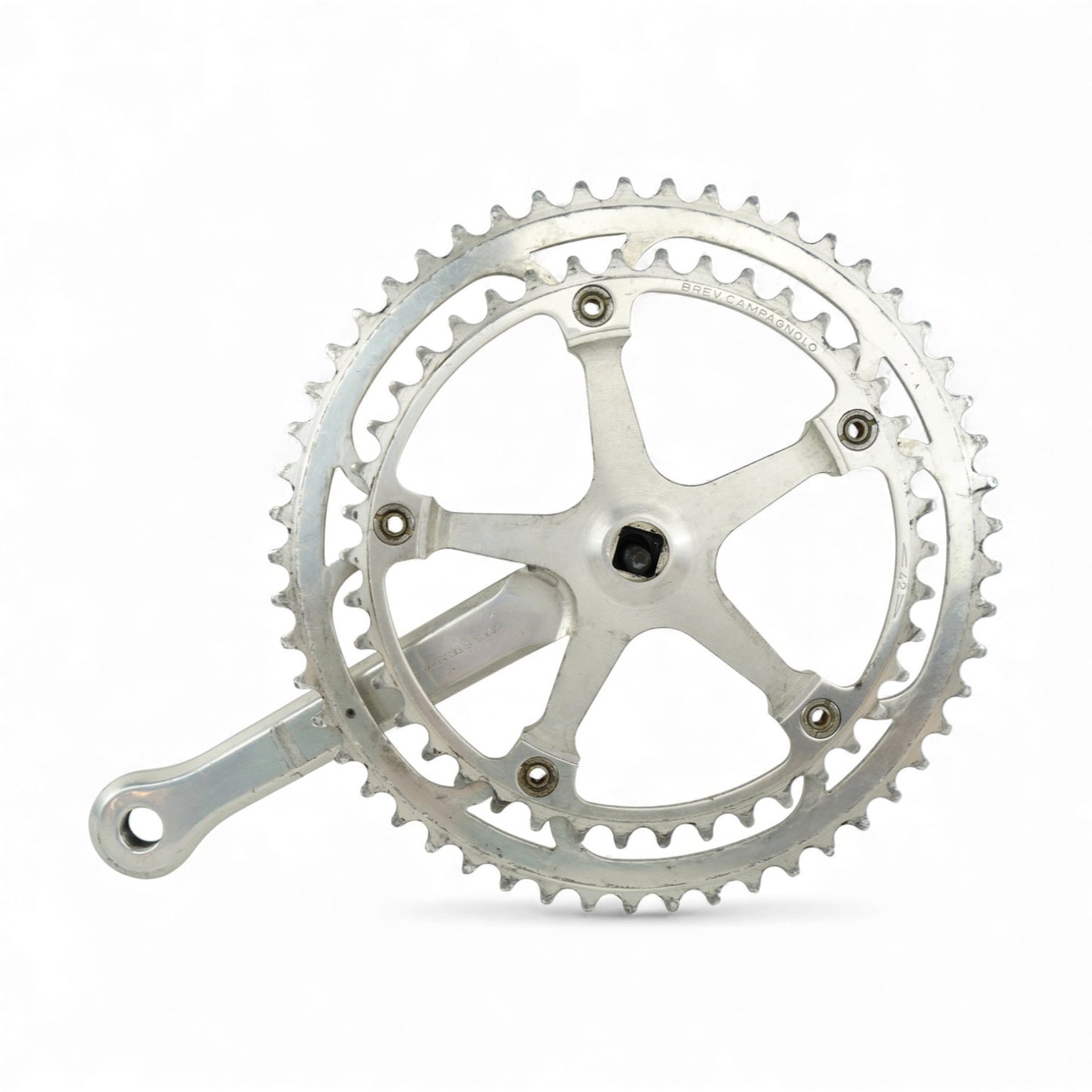 Campagnolo Strada Crankset 172.5mm 53/42T Vintage Road Bike with Dustcaps
