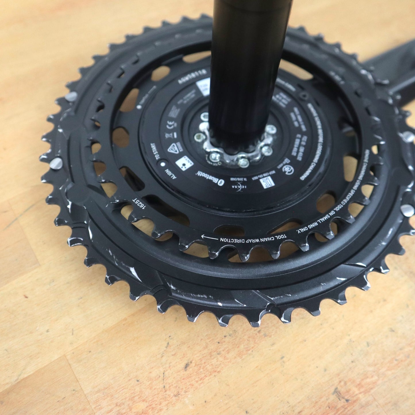 Sram Force E1 Powermeter Crankset Black 175mm 48/35t Chainrings Quarq