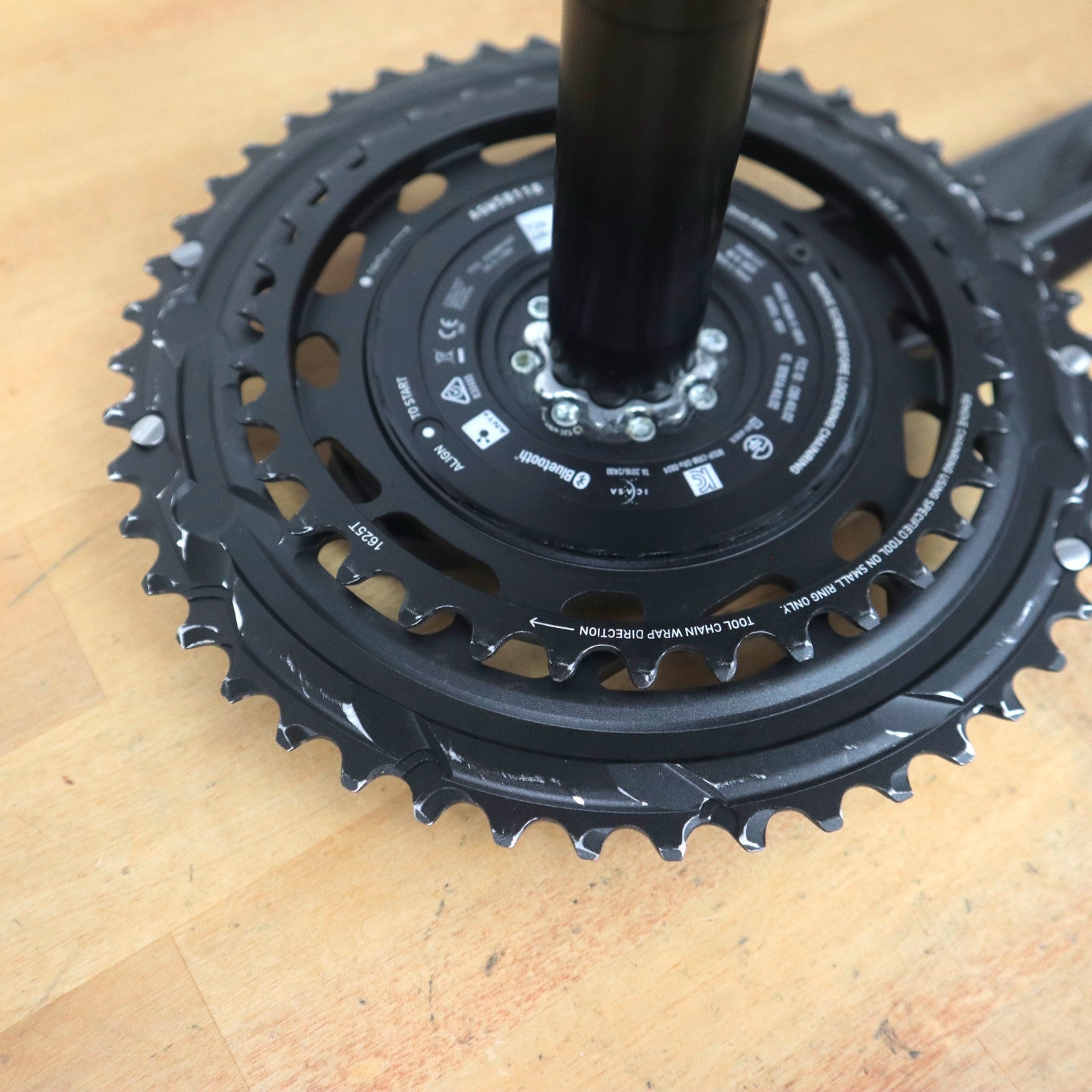 Sram Force E1 Powermeter Crankset Black 175mm 48/35t Chainrings Quarq